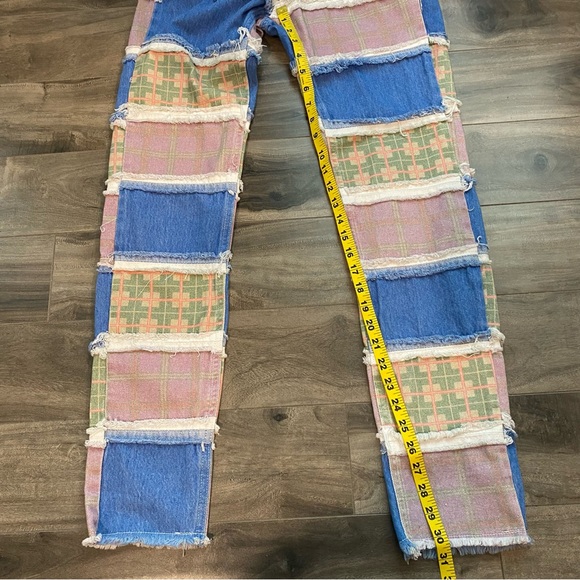 NWT The Ragged Priest Vision Patchwork High Rise Jeans - Picture 16 of 16